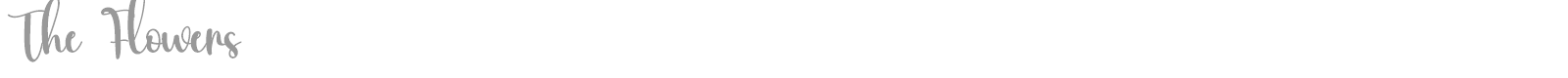 The Flowers font preview